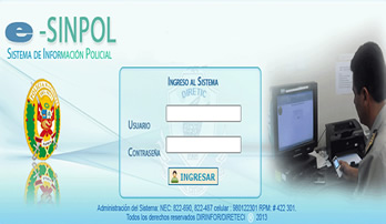 Sistema de información Policial