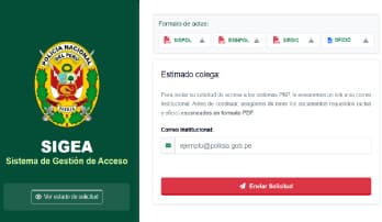 Sistema Gestion de Acceso PNP