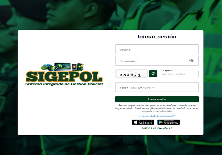 SISTEMA INTEGRADO GESTION POLICIAL