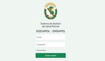 Sistema de Gestión de Salud Policial - SIGESAPOL